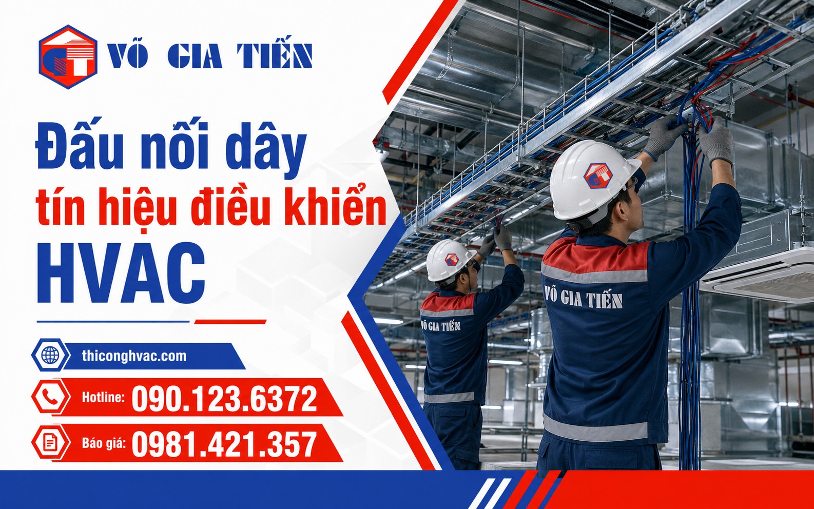 Đấu nối dây tín hiệu, dây điều khiển cho hệ thống VRV/VRF hoặc HVAC