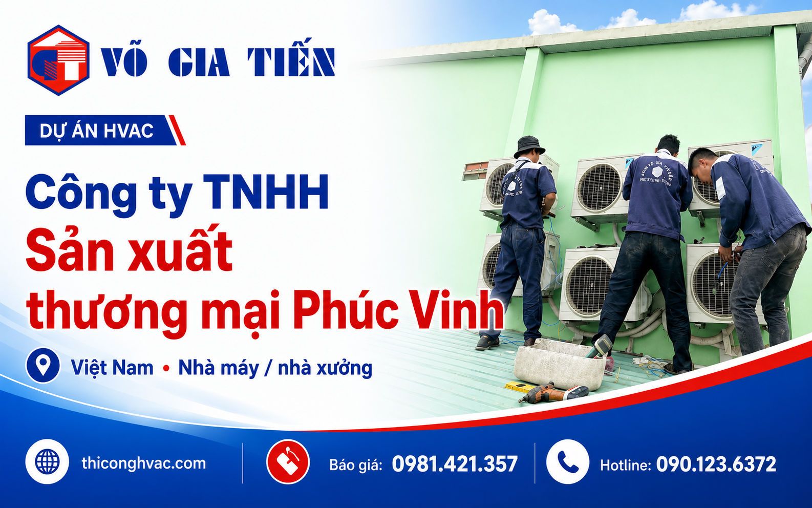 Dự án Công ty TNHH Sản xuất thương mại Phúc Vinh