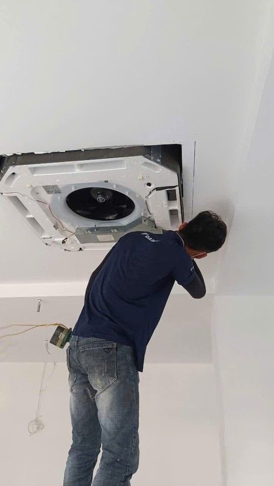 Lắp đặt dàn lạnh âm trần cassette