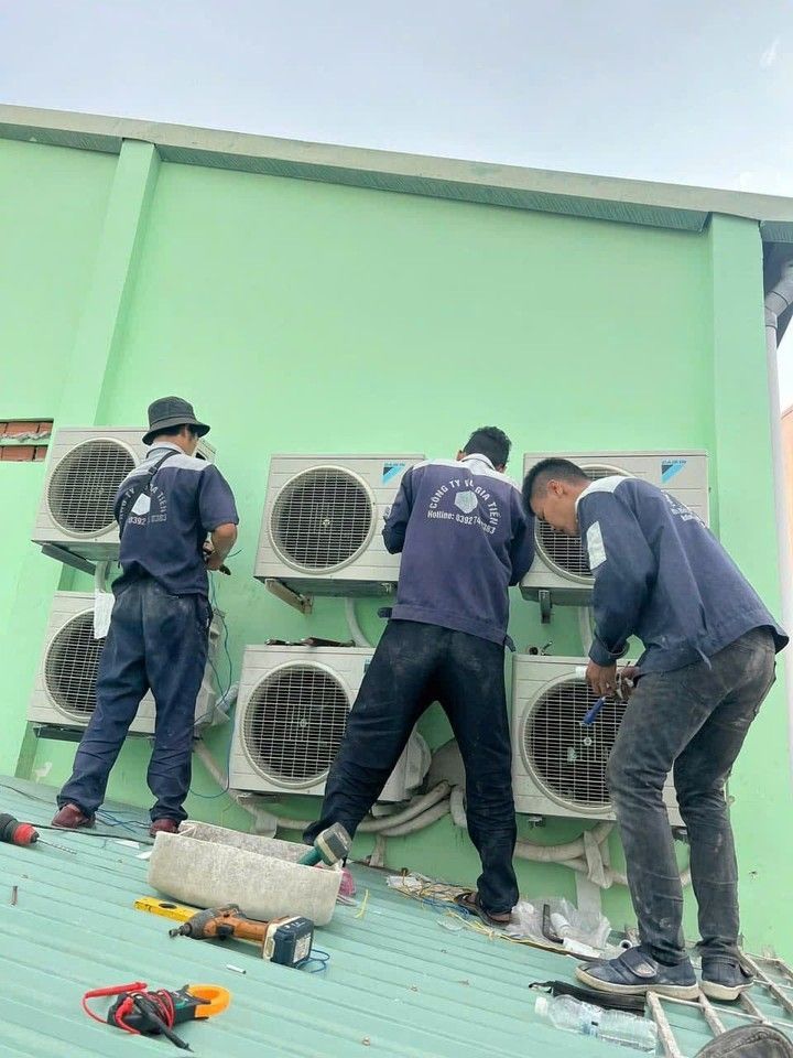 Lắp đặt nhiều dàn nóng máy lạnh