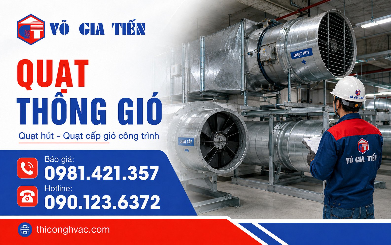Gia công lắp đặt ống gió & thông gió cho công trình 8 Lắp đặt quạt thông gió cho công trình