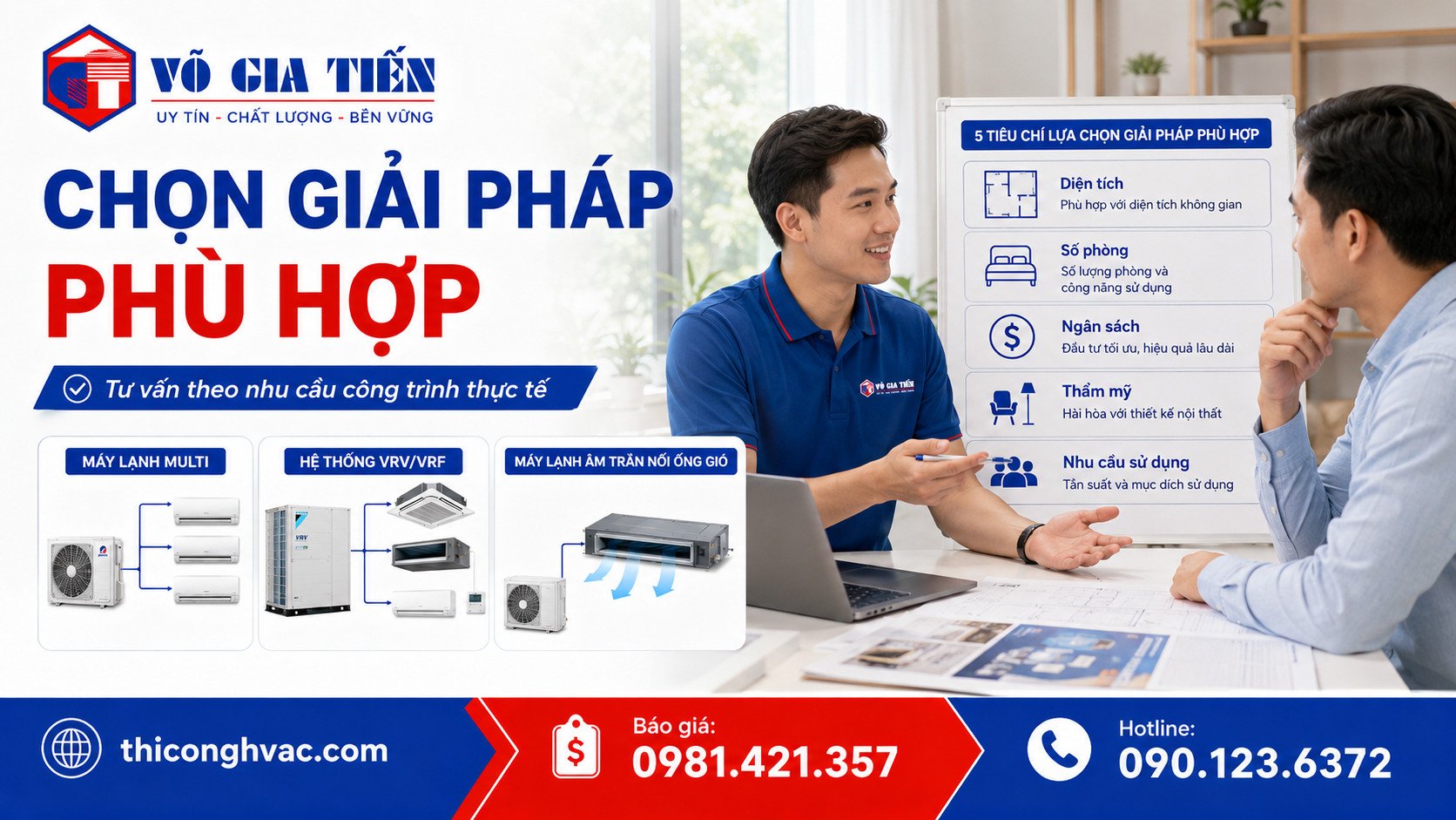 So sánh máy lạnh Multi, VRV/VRF và Âm Trần Nối Ống Gió 7 Cách chọn máy lạnh Multi VRV VRF hoặc âm trần nối ống gió theo nhu cầu công trình