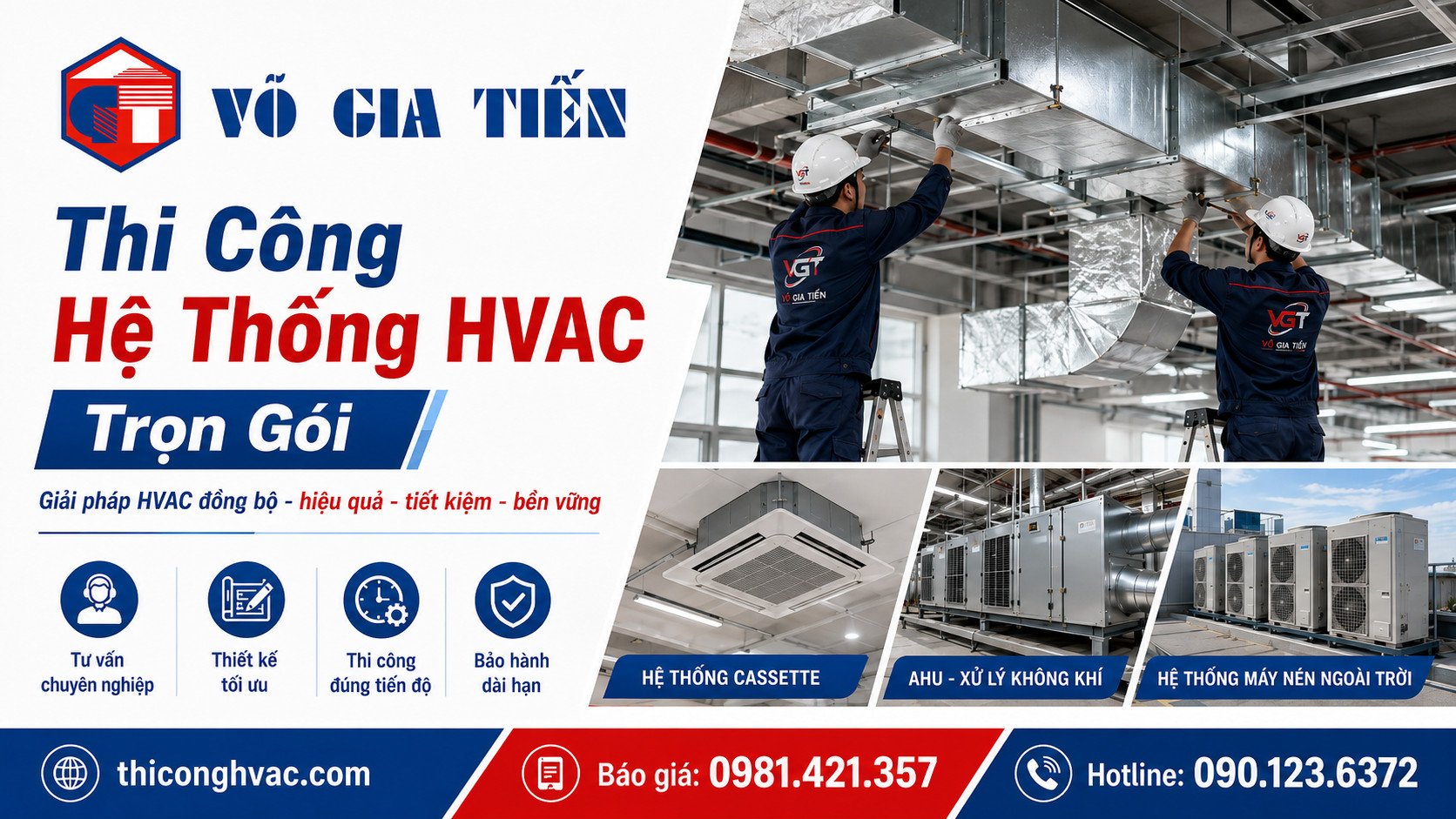 Thi Công Hệ Thống HVAC Trọn Gói Uy Tín 2 Giải pháp HVAC trọn gói giúp công trình mát mẻ, thông thoáng và vận hành ổn định.