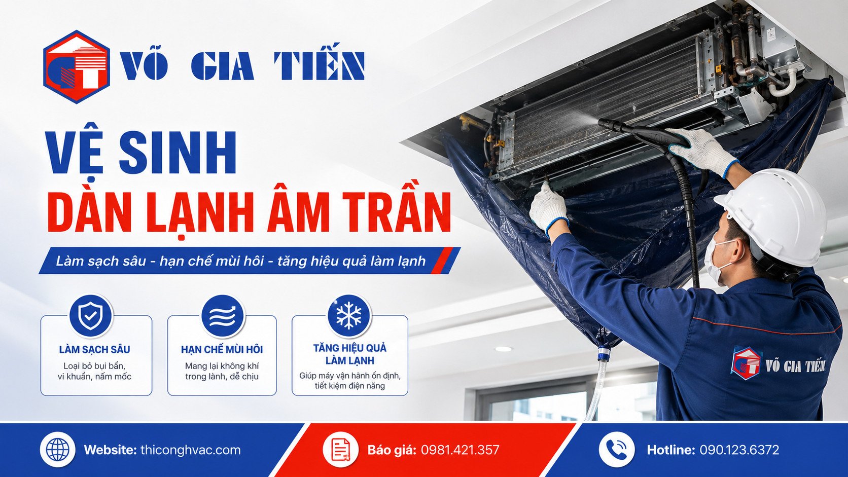 Dàn lạnh âm trần cần được che chắn cẩn thận trong quá trình vệ sinh để tránh ảnh hưởng đến trần và nội thất.